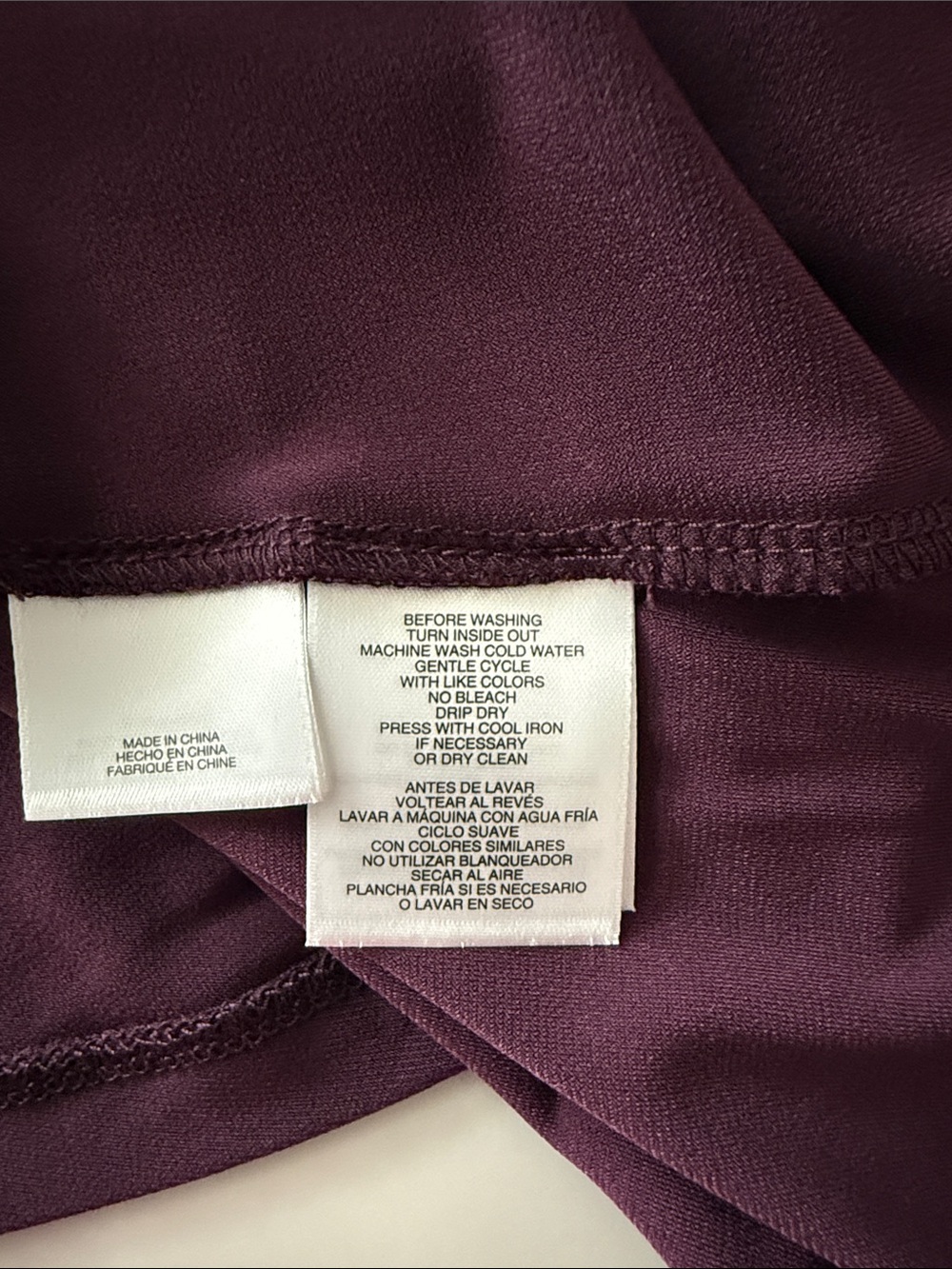 Anne Klein Plum Zip-Front Button Pocket Blouse - Picture 5 of 6